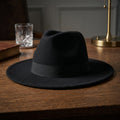 Autumn Winter Big Brim Wool Hat – Unisex Bell Crown Bucket Hat