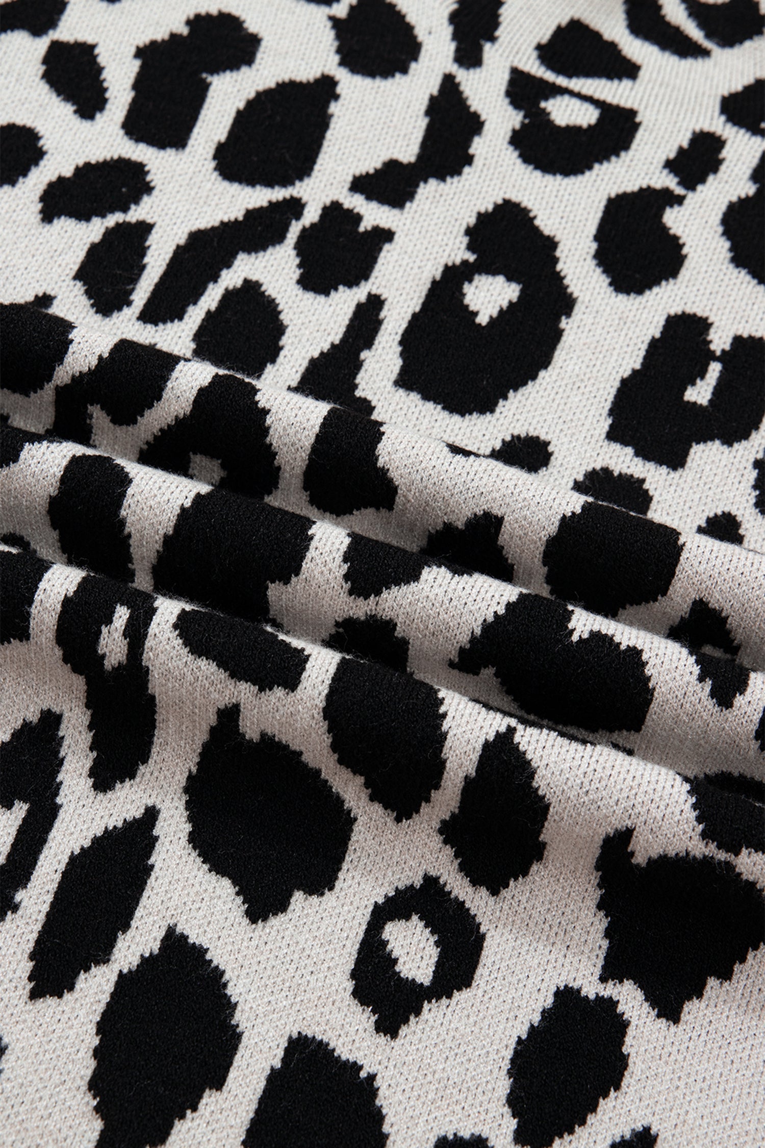 Araceli High Short Sleeve Sweater Animal Print