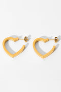 Heart Shape Hoop Earrings