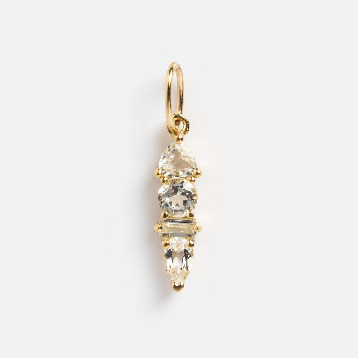 18K gold letters with birthstone design beautiful and dazzling necklace