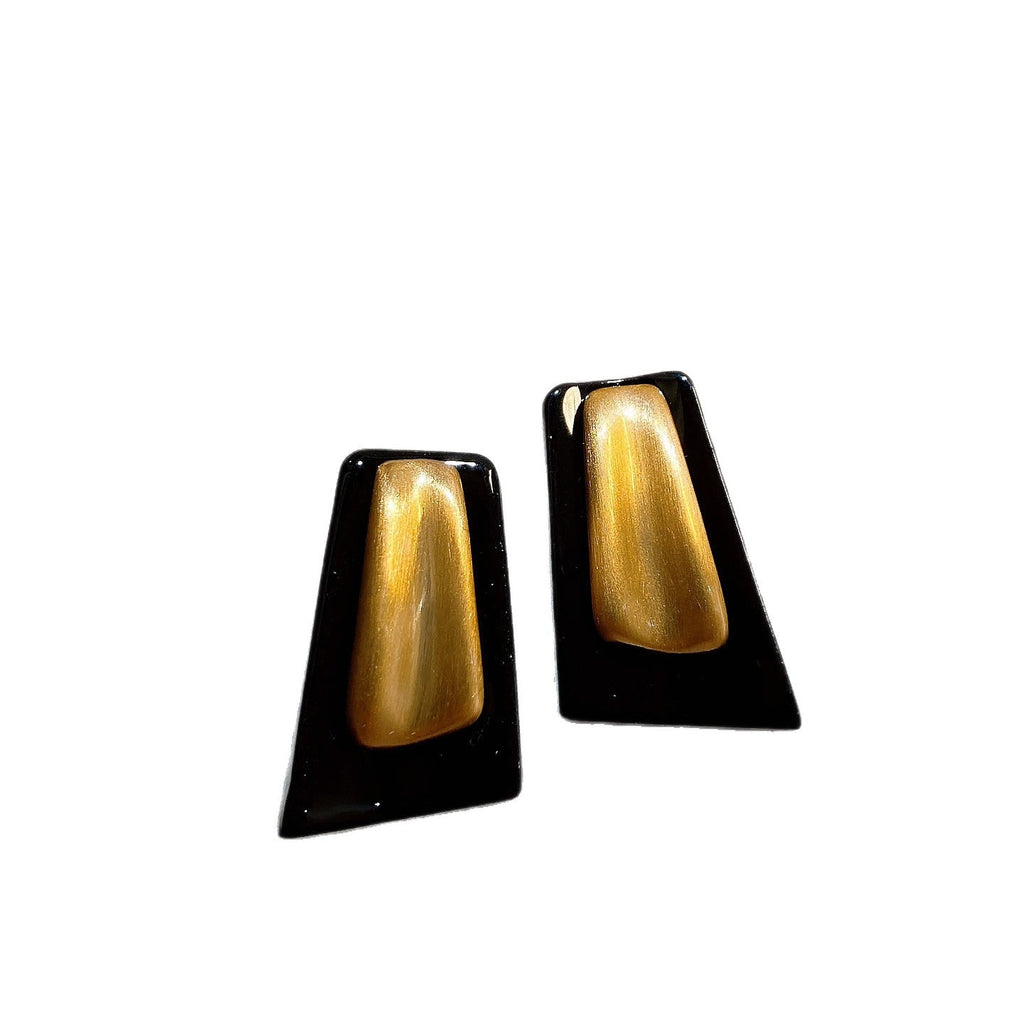 Fashionable Square Geometric Patchwork Stud Earrings For Women