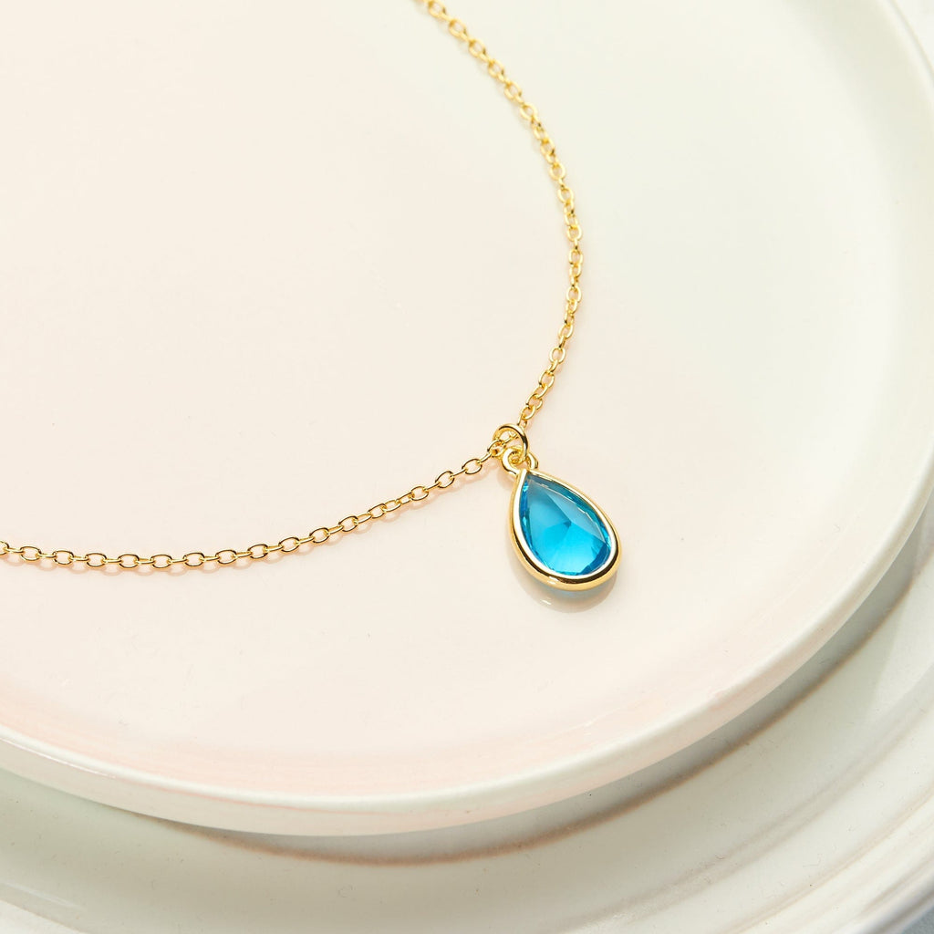 December Birthday Gemstone Necklace