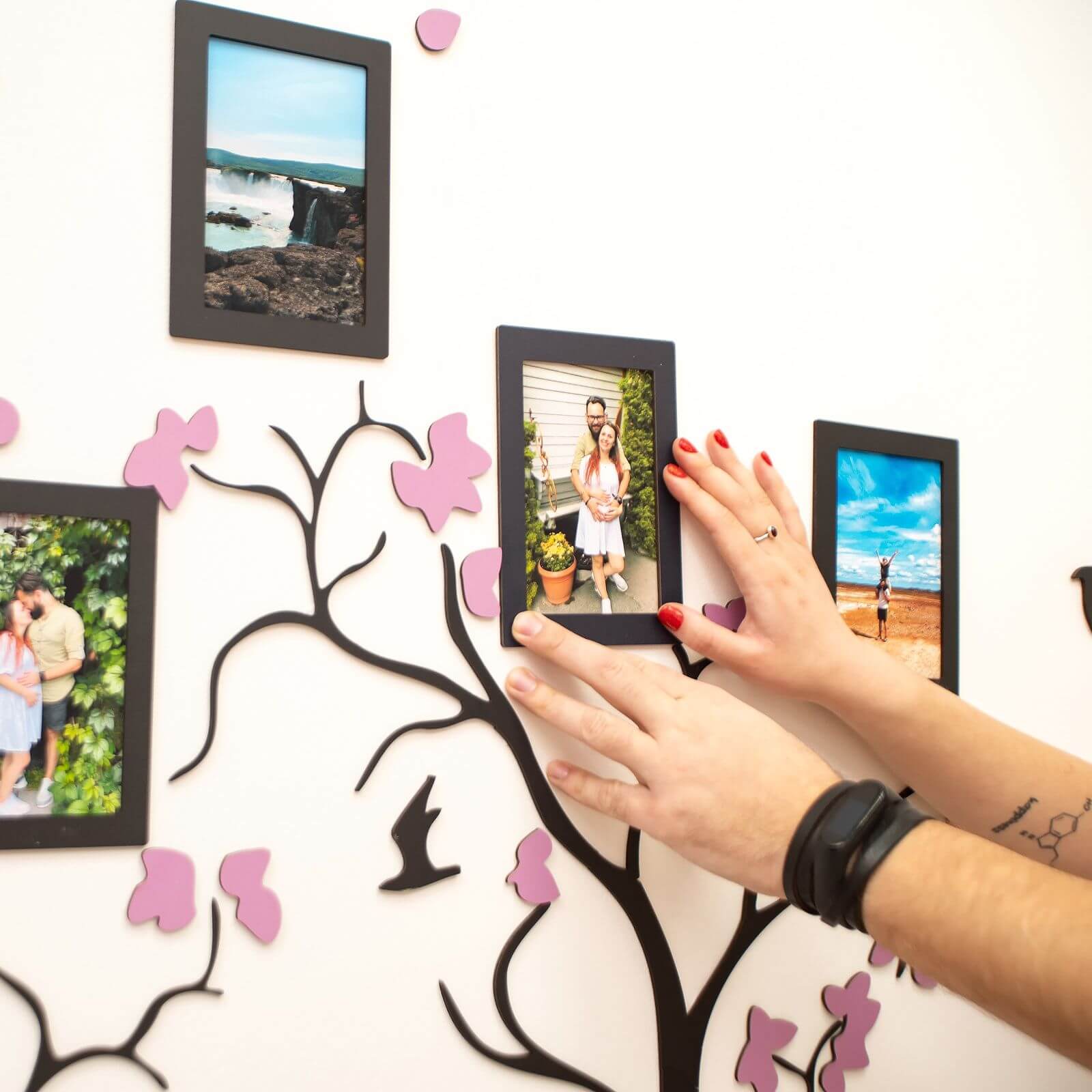 Wooden Family Tree Origins Wall Decor for Heritage Display