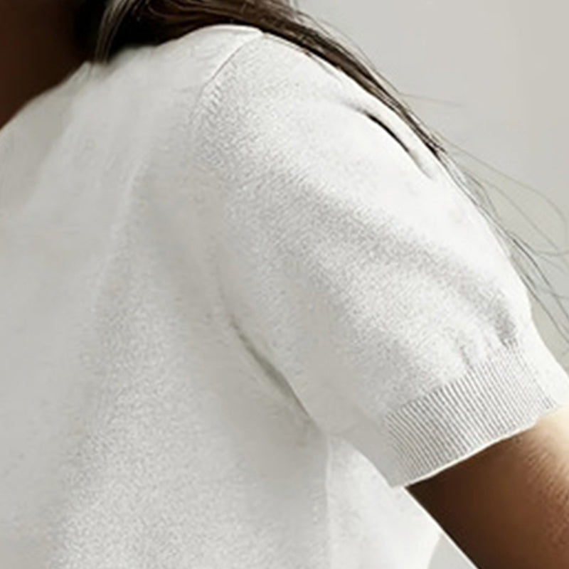 Women's Soft Stretch Minimalist T-Shirt Slim Fit Everyday Top - Image 7