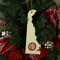 Delaware Beer Cap Map Ornaments