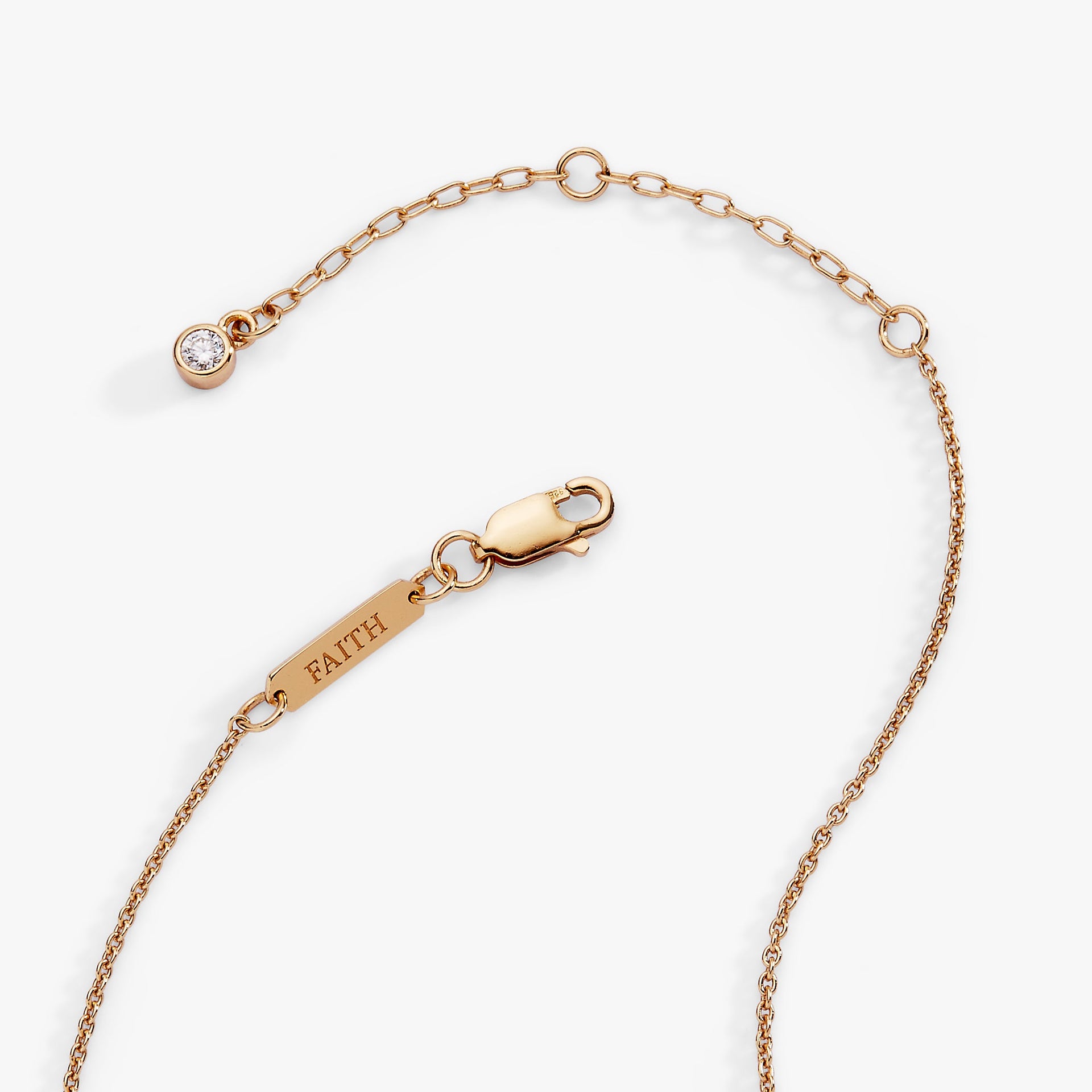 Delicate Pave Cross Pendant Necklace in Gold-Plated Silver