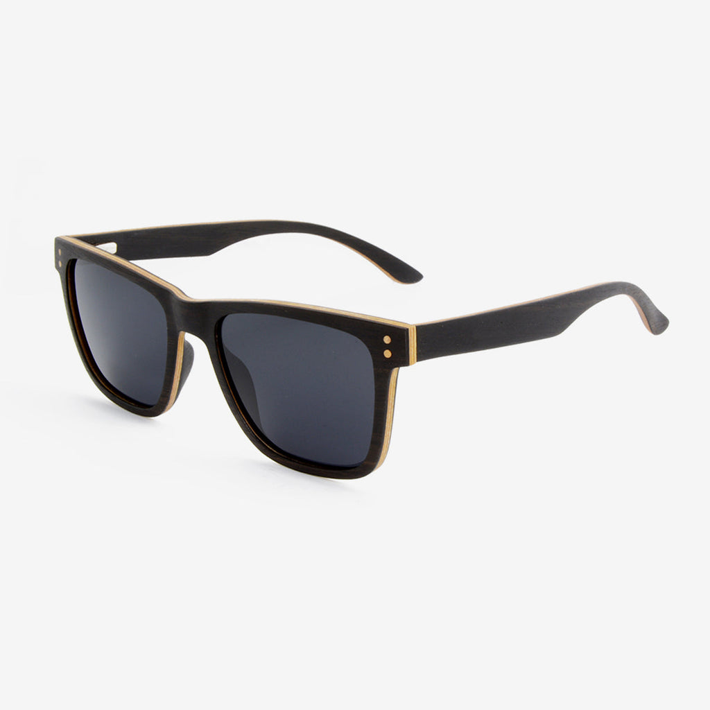 Delray Sustainable Wood Frame Sunglasses with Polarized Lenses