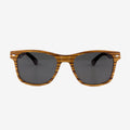 Delray SE vintage-style sunglasses with maple and carbon fiber frame.