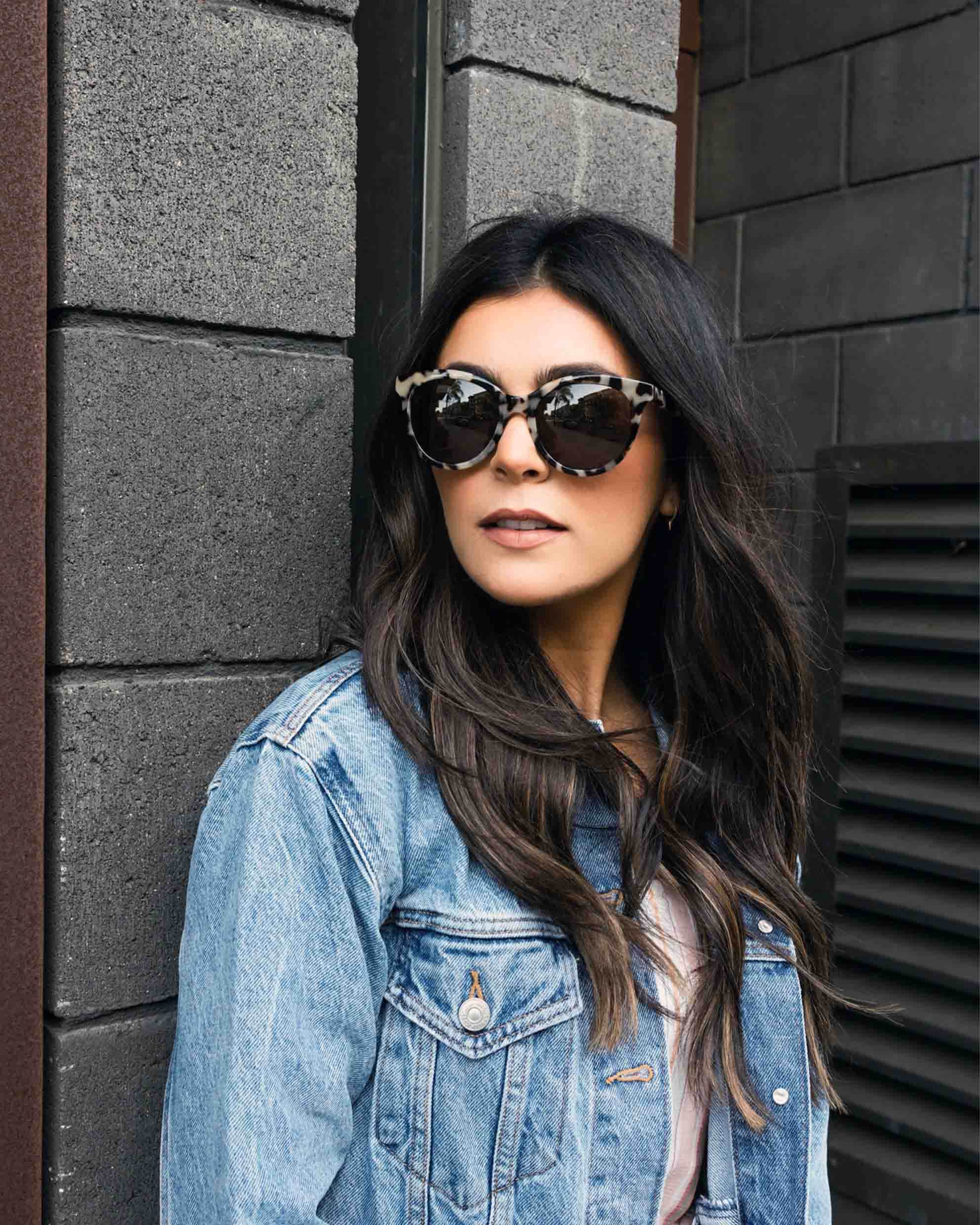 The Demi Ivory Tort Cat-Eye Polarized Sunglasses
