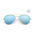 Denali No. 2 Aviator Sunglasses in Sky Blue