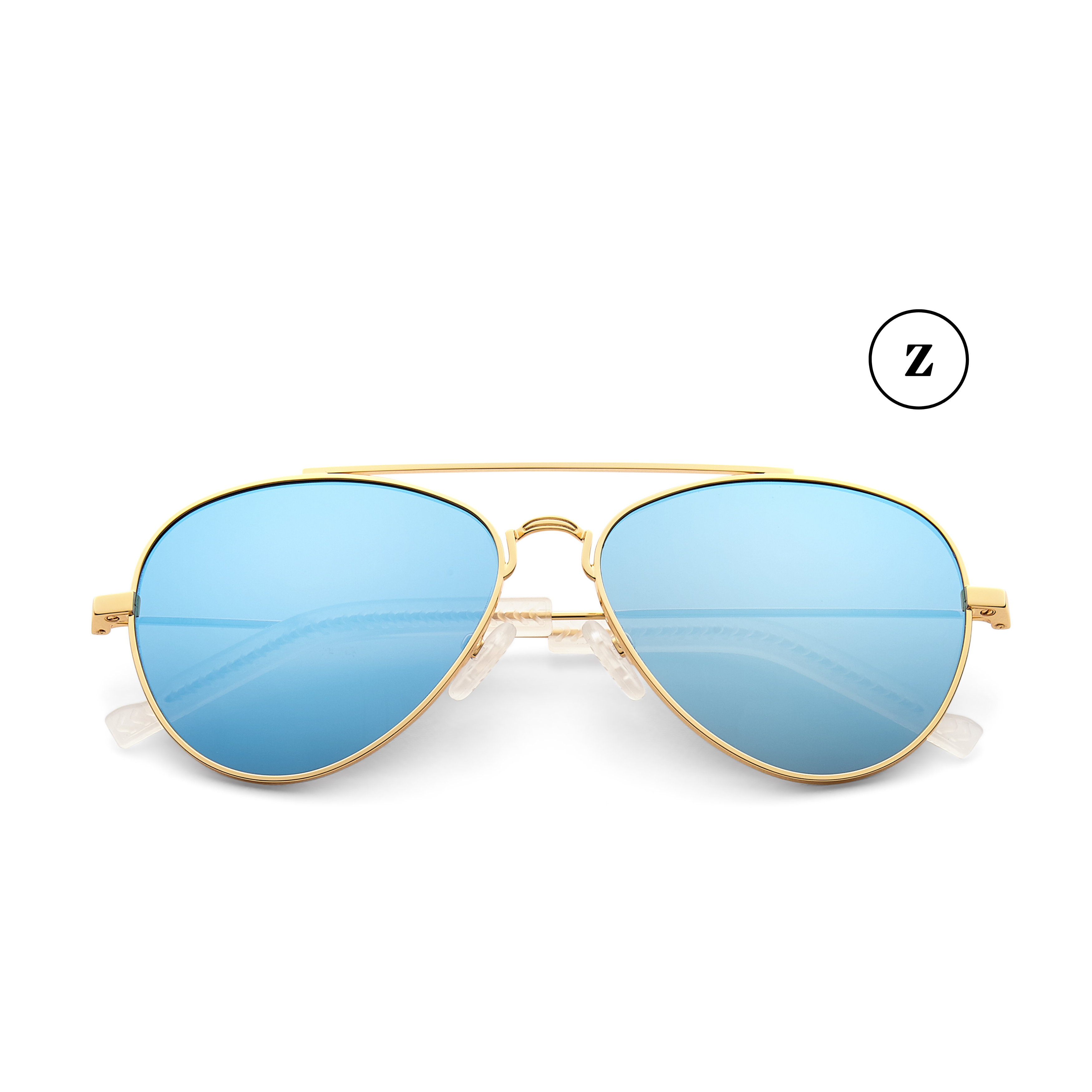 Denali No. 2 Aviator Sunglasses in Sky Blue