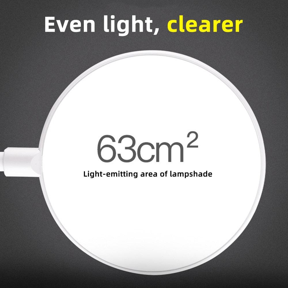 Flexible LED Clip-On Desk Lamp for Reading & Bedside - White
