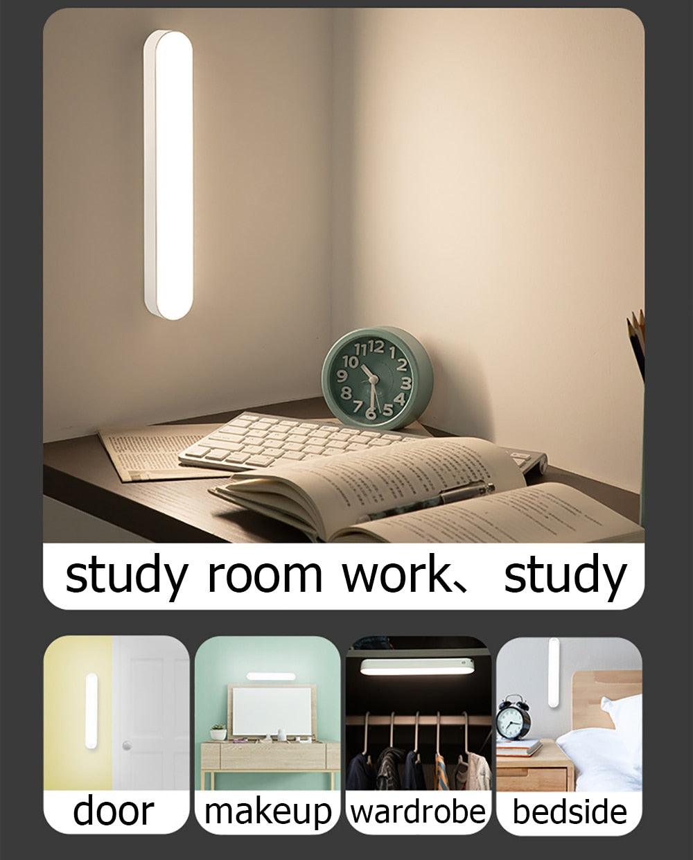 Minimalist Magnetic LED Desk Lamp with 30-Second Delay Off