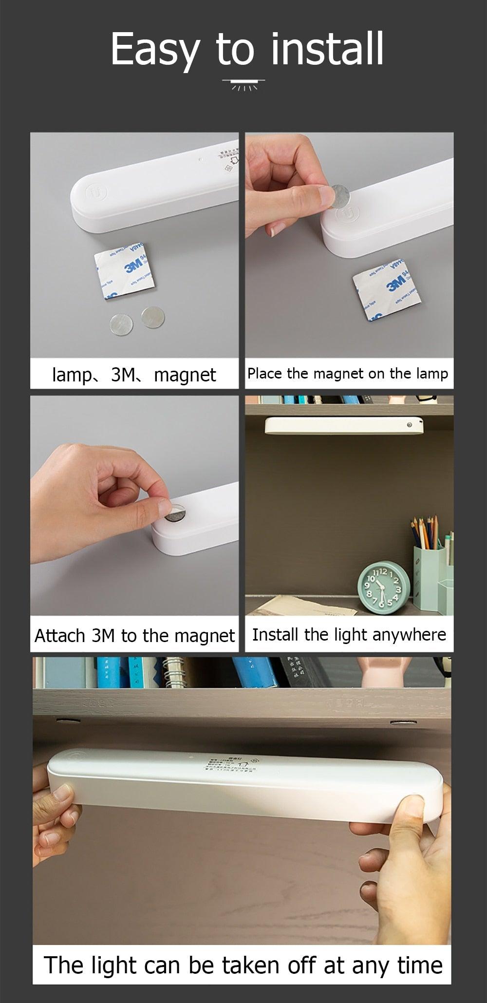 Minimalist Magnetic LED Desk Lamp with 30-Second Delay Off