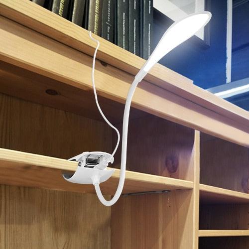 14 LED Dimmable Desk Lamp with Clip - Portable Reading Light