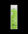 4 oz bottle of DevaCurl Shine Spray in bright lime green packaging with white text.