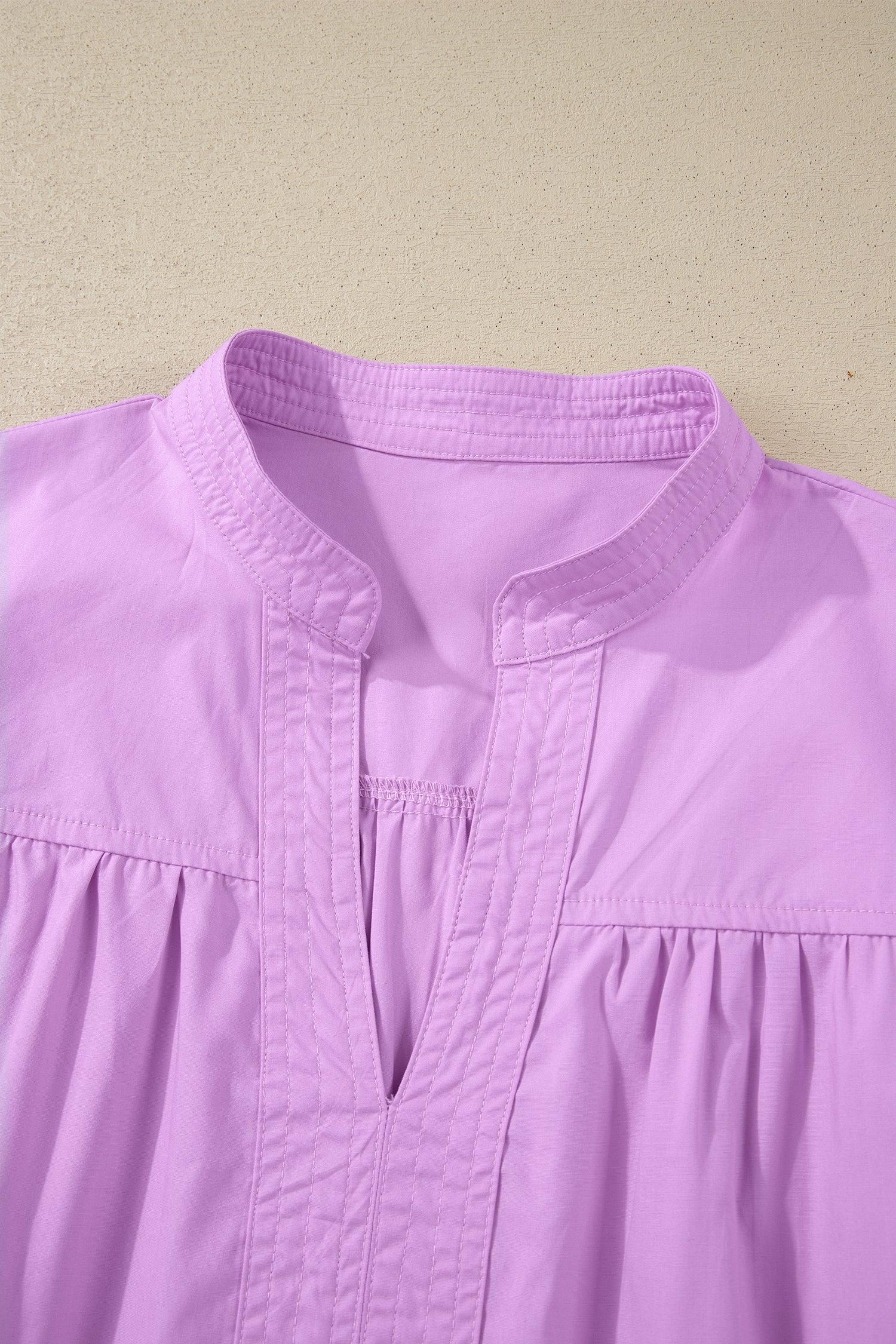 Reese Puffy Half Sleeve Blouse in Lavender