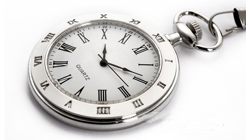 Creative Personalized Retro Silver Single-glass Pocket Watch