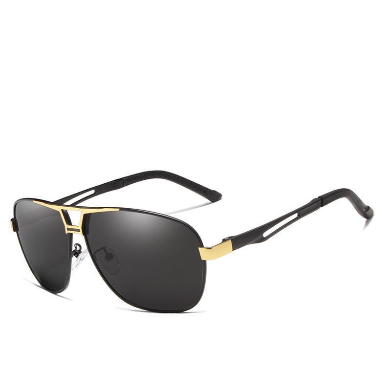 Luxury Polarized Square Driving Sunglasses Aluminum Frame