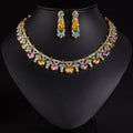 Cross-Border Same Price Necklace Irregular Pink Luxury Oil Dripping Craft High-End Women's Evening Clavicle Chain Jewelry For Women