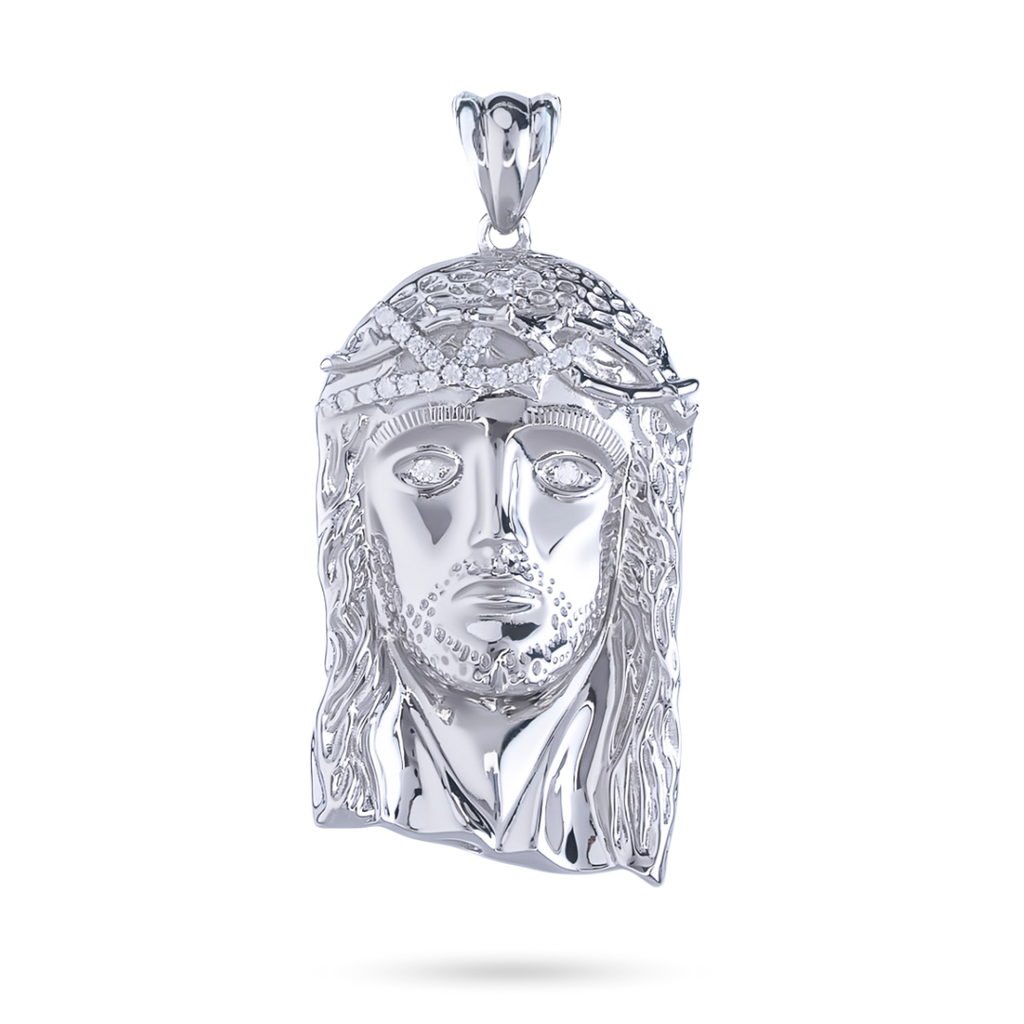 Jesus Piece Pendant in 925 Sterling Silver