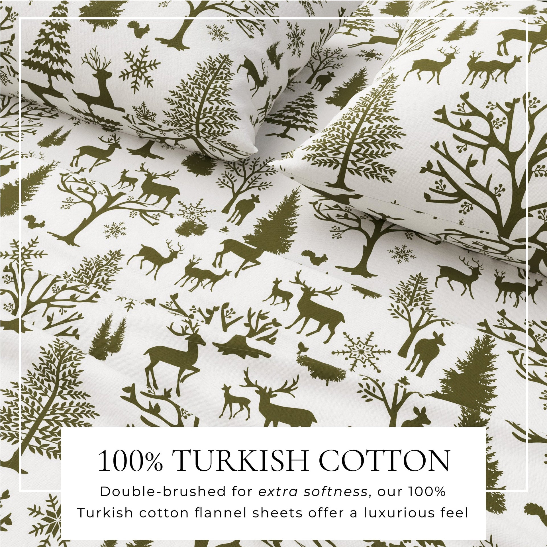 Turkish Cotton Flannel Sheet - Lakeview Collection