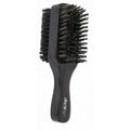Diane 100% Boar Bristle double-sided club brush with dark wood handle
