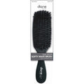 Diane 100% boar bristle soft wave brush with a black wood handle and 7 rows of bristles.