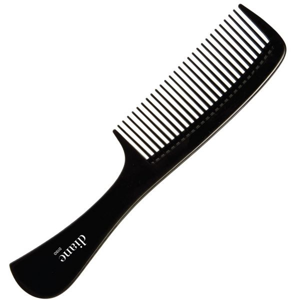 8-inch Diane medium tooth barber comb for professional detangling and precision haircutting