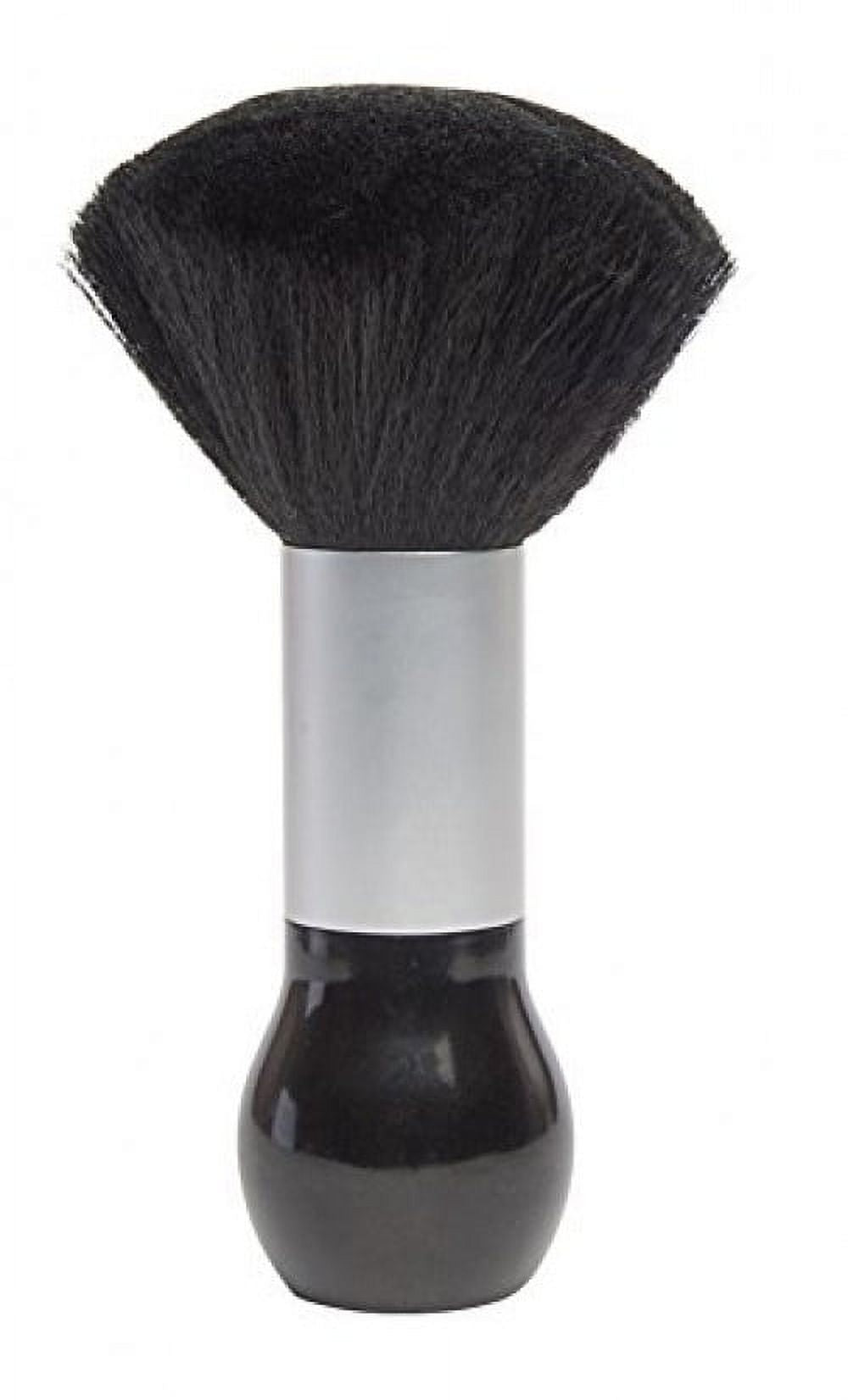 Diane Large Neck Duster with soft nylon bristles and black/silver handle
