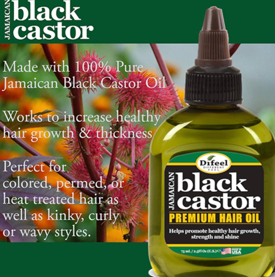 Jamaican Black Castor Oil for Hair Growth and Scalp Health 2.5 oz