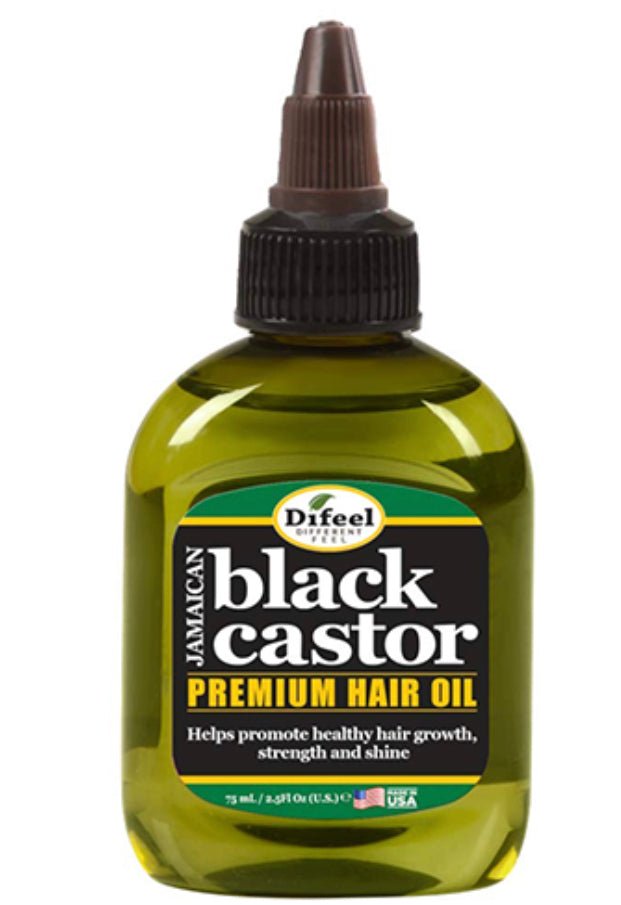 Difeel Superior Growth Jamaican Black Castor Premium Hair Oil bottle, 2.5 oz size