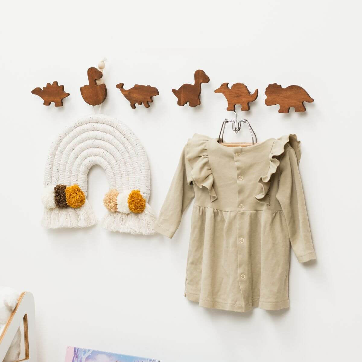Eco-Friendly Nursery Wall Hangers for Kids Room Organization