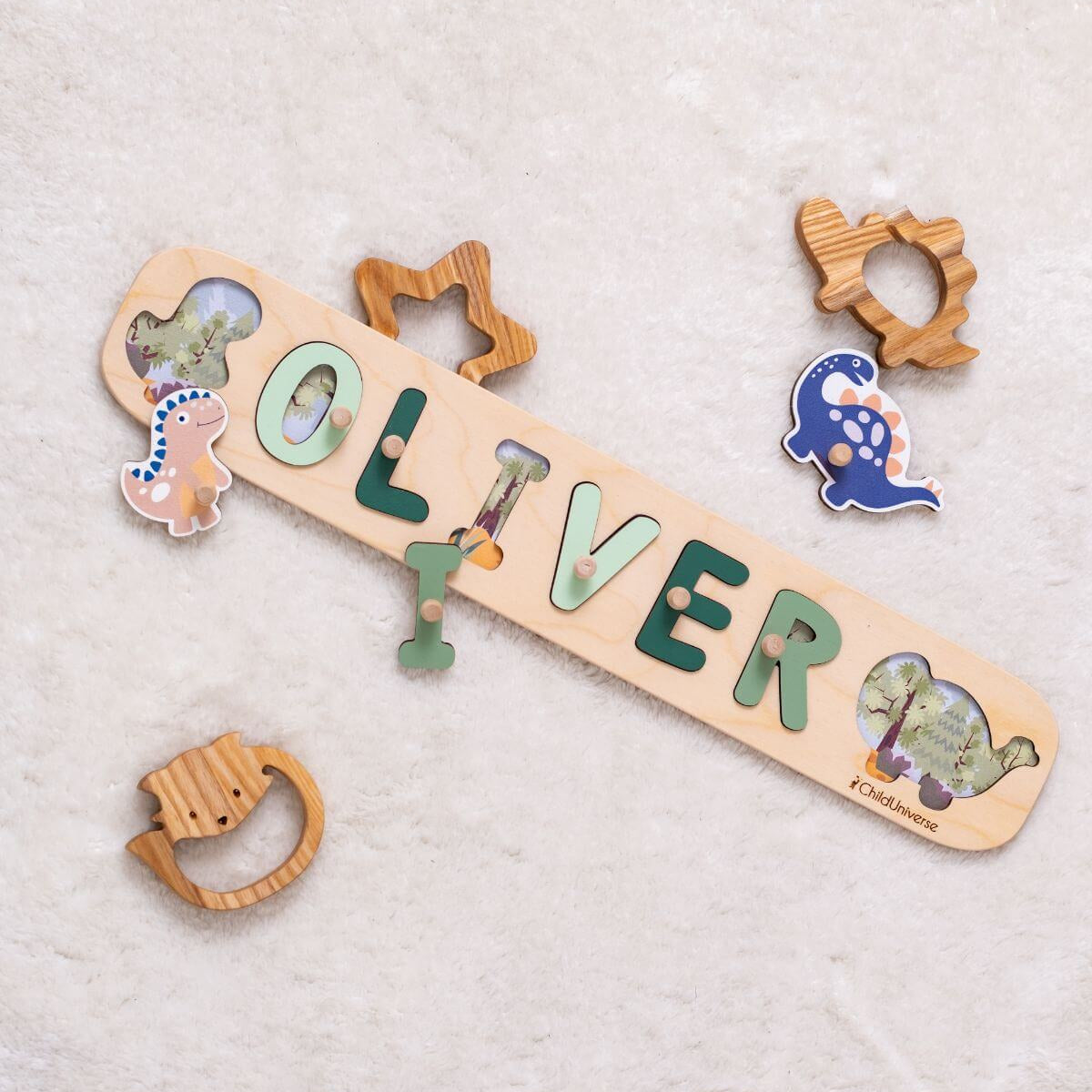 Personalized Wooden Name Puzzle for Toddlers
