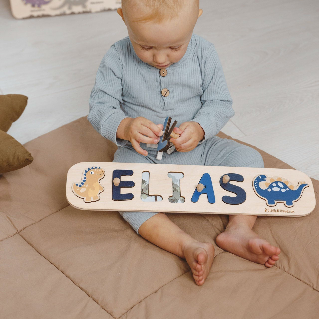 Personalized Wooden Name Puzzle for Toddlers