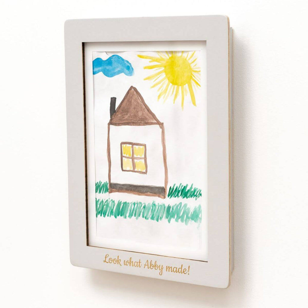 Modern Kids Artwork Display Frame – Easy Change Gallery for A4 Art