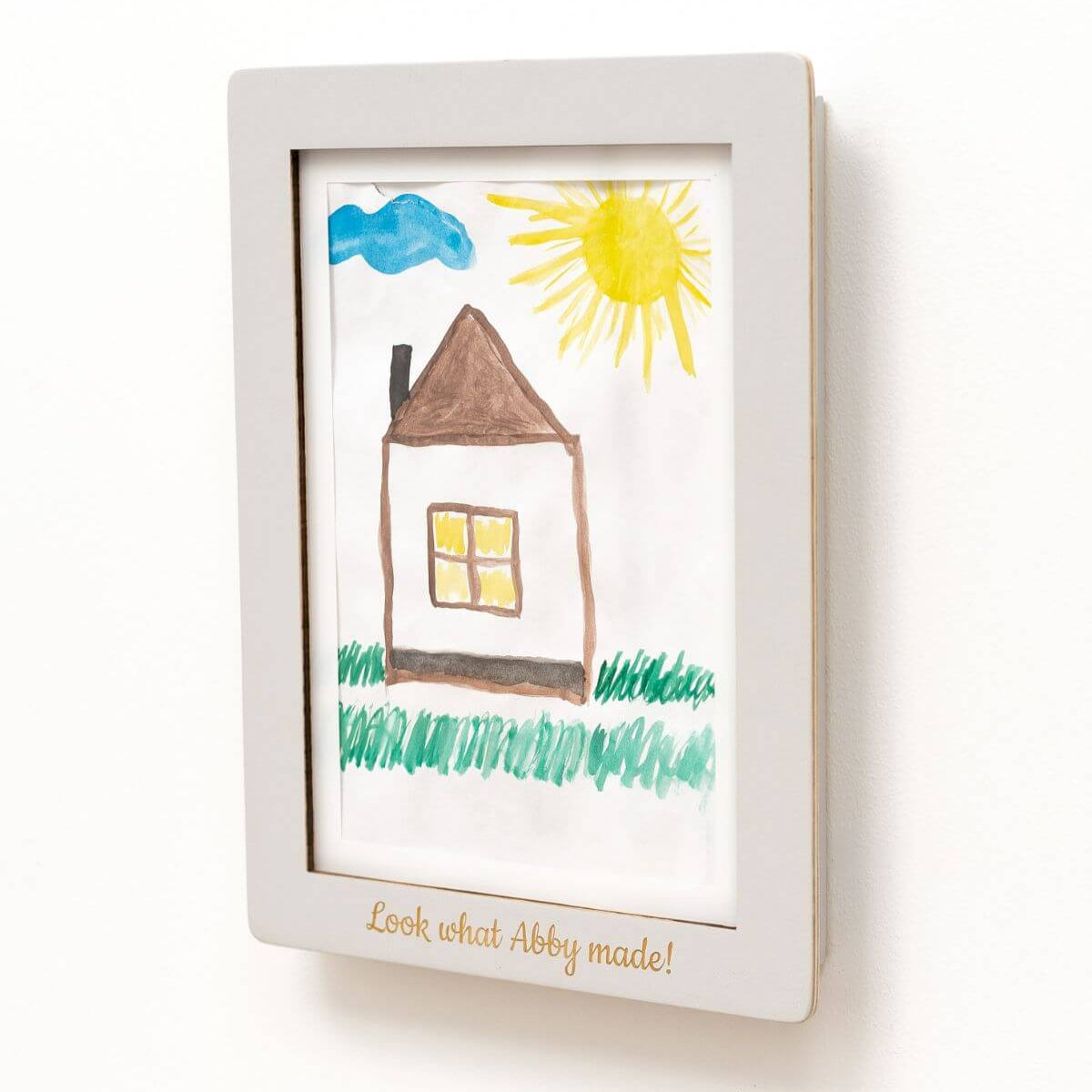 Modern Kids Artwork Display Frame – Easy Change Gallery for A4 Art