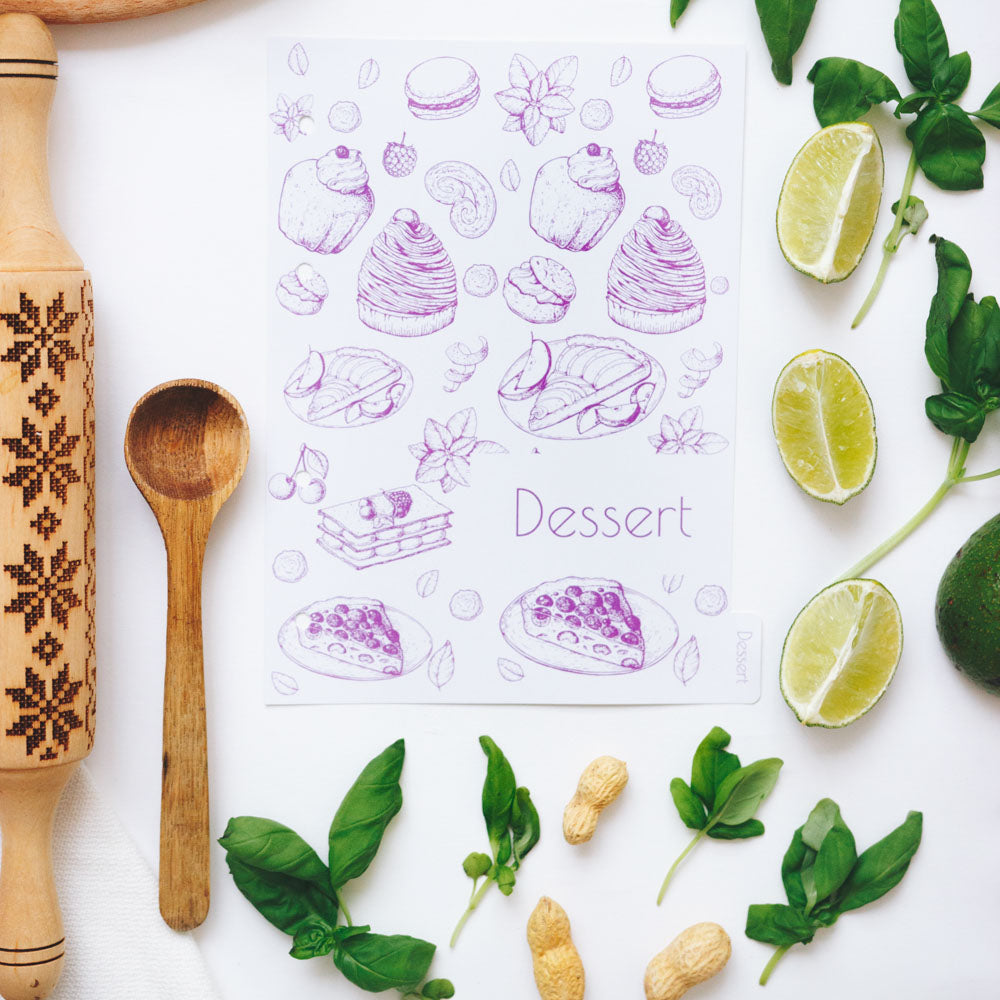 7-Piece Minimalist Recipe Book Dividers for Kitchen Organization