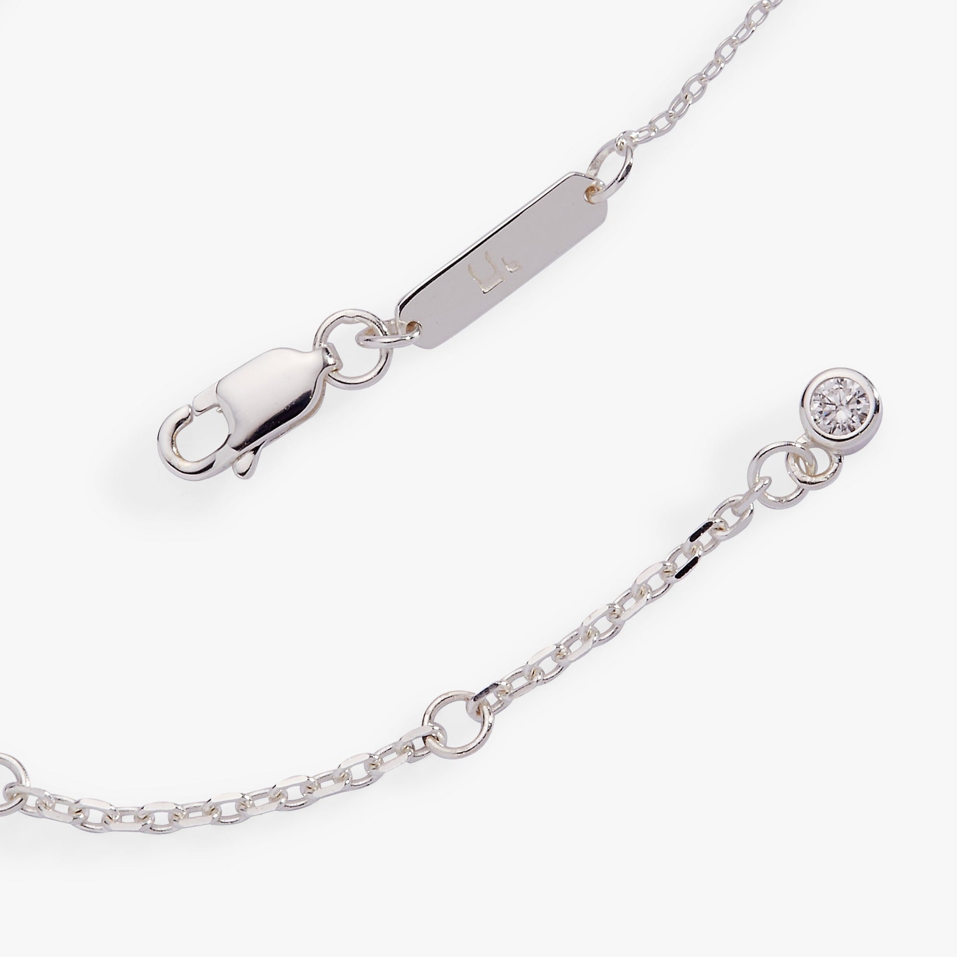 Star of David Pave Beaded Chain Bracelet - Delicate Gold Tone