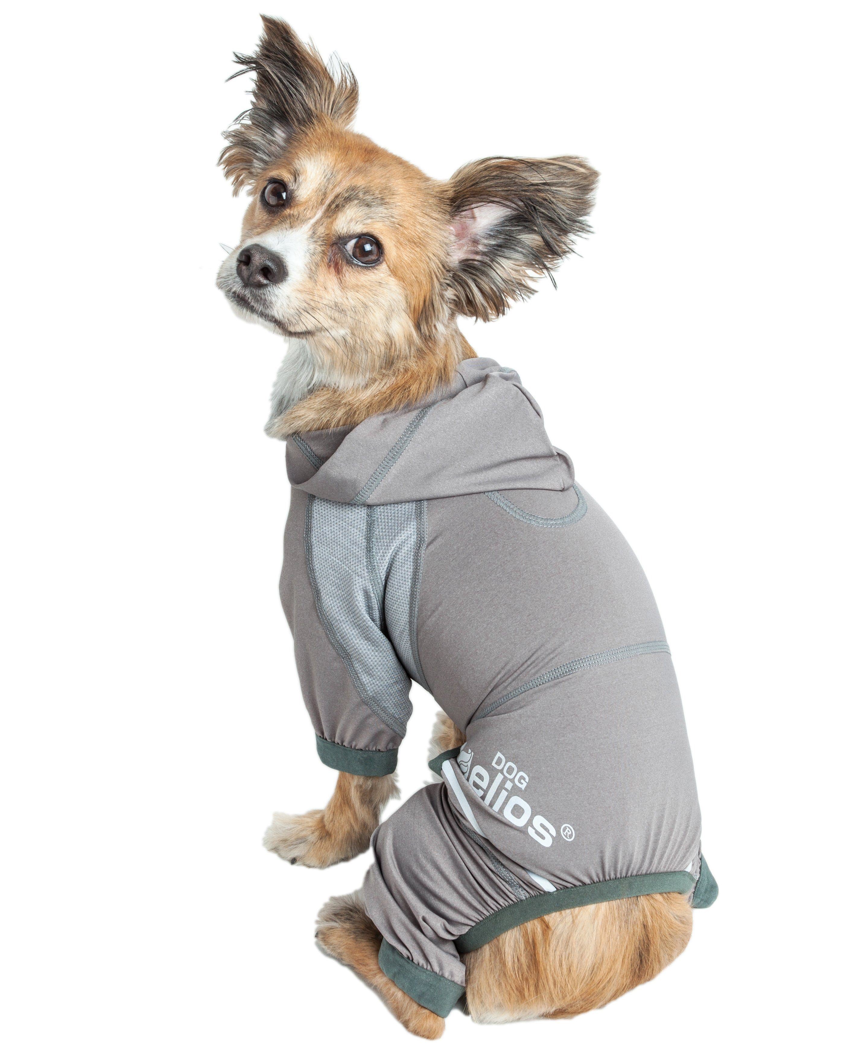 Dog Helios ® 'Namastail' Lightweight 4-Way-Stretch Yoga Performance Dog Tracksuit Hoodie