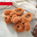 Cute Dog Slippers for Women - Cozy Plush Indoor Winter Home Shoes