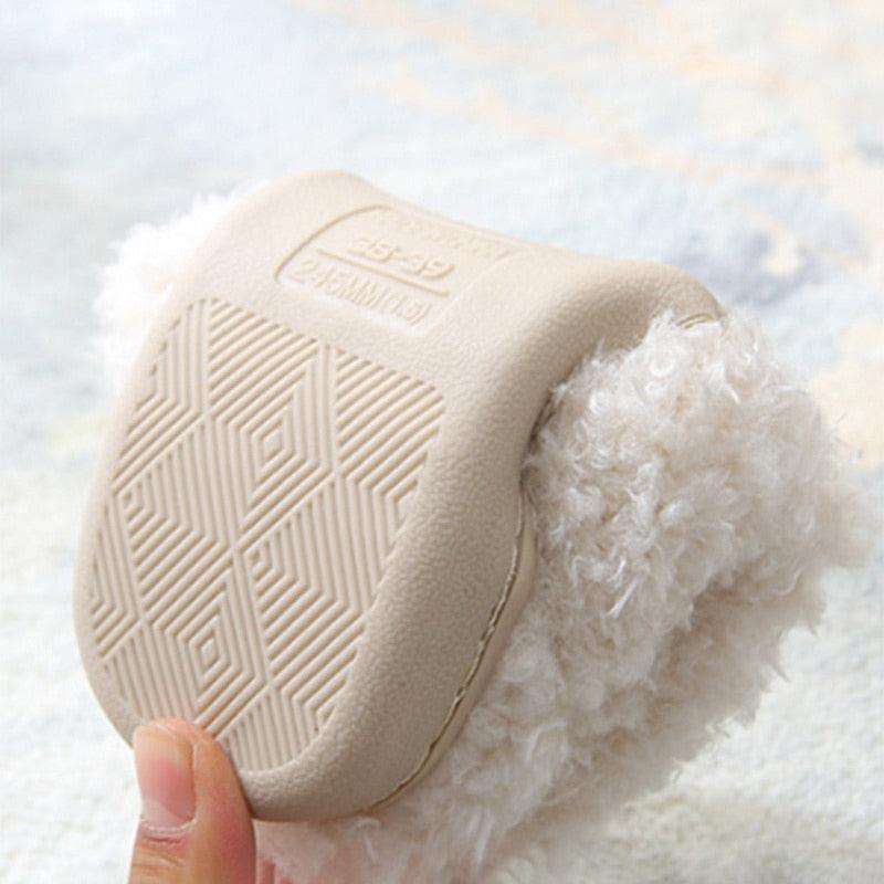 Cute Dog Slippers for Women - Cozy Plush Indoor Winter Home Shoes