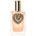 Dolce & Gabbana Devotion Eau de Parfum 3.4 OZ bottle with iconic Sacred Heart emblem.