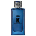 Dolce & Gabbana K Eau de Parfum 3.4 oz bottle in deep blue with silver accents