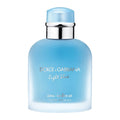 Dolce & Gabbana Light Blue Eau Intense Pour Homme 100ml bottle on a minimalist background