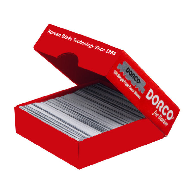 DORCO Single Edge Barber Razor Blades, 100 Count Refill Pack