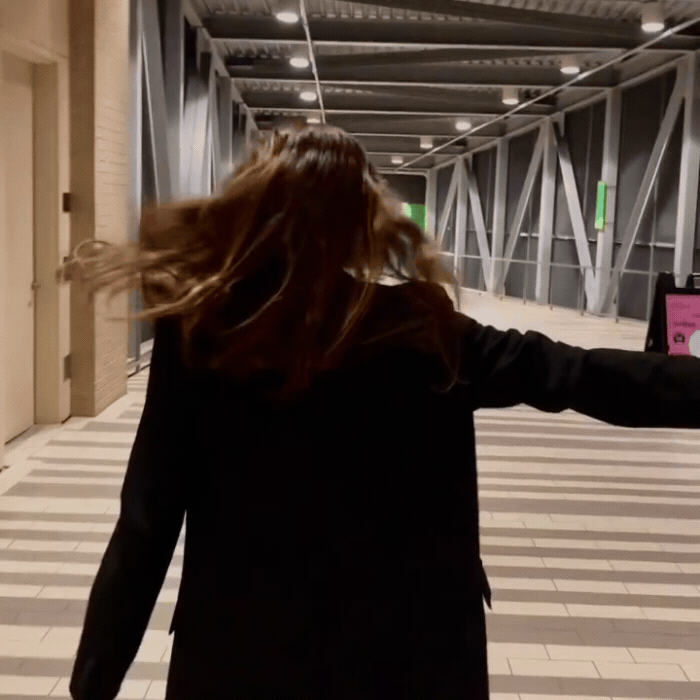 Gingham Navy Buckle Scrunchie Hair Tie