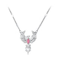 925 Sterling Silver White Gold Plated Synthetic Opal 40+5cm Necklace for Women