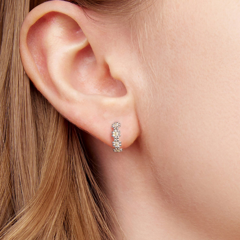 925 Sterling Silver Plated White Gold Earrings for Women