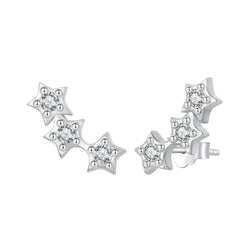 925 Sterling Silver Pavé Setting CZ Earrings for Women